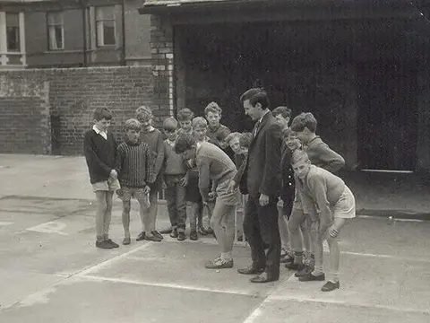 In the yard, 1962.