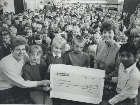 Barnardos cheque presentation.
